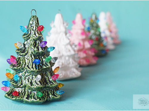 Pastel-Lit Ceramic Christmas Tree