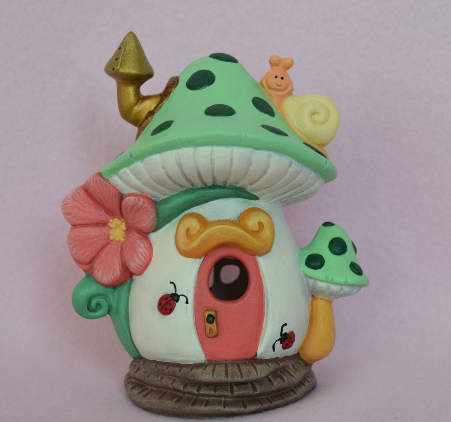 Ceramic Bisque Mushroom Fairy House | Do It Yourself Ceramics | Painting Project | Unfinished Ceramics | Paint Party Kit