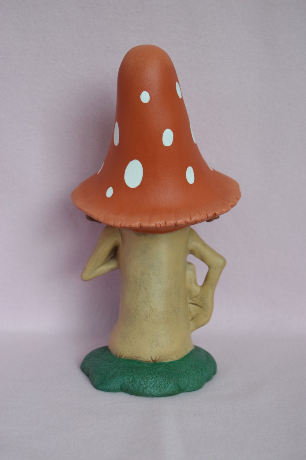 Ceramic Mushroom - Yard Art - Wedding Decor - Large - Goofy - Garden Decor - Polka Dots - Ready to ship - Gift - Wedding Gift - Weatherproof