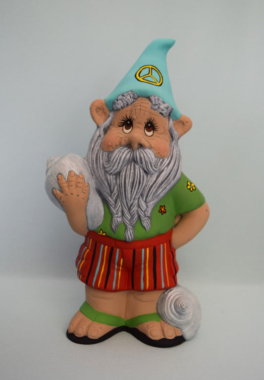 Hippie Gnome - Seashell Gnome - Beach Gnome - Flip Flop Gonk - Surfer Gnome - Peace Gnome - Beach Hippy Gnome - Groovy Gnome | Cottage Decor