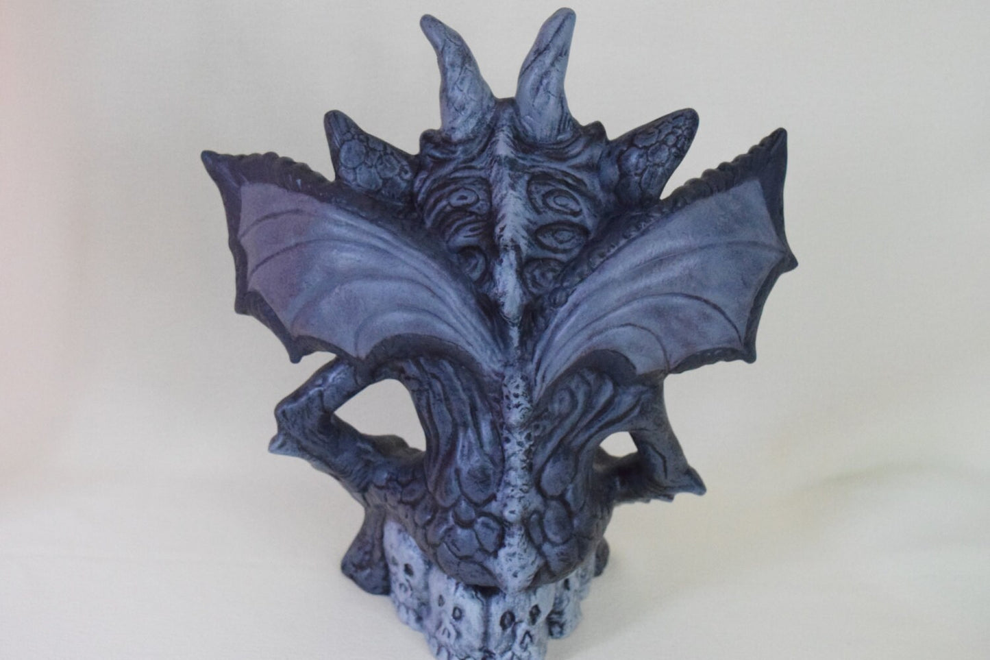 Gargoyle - Gargoyle Statue - Protector - Ceramic Gargoyle - Halloween Decor - Winged Gargoyle - Gargoyle with Horns - Ready to ship gift