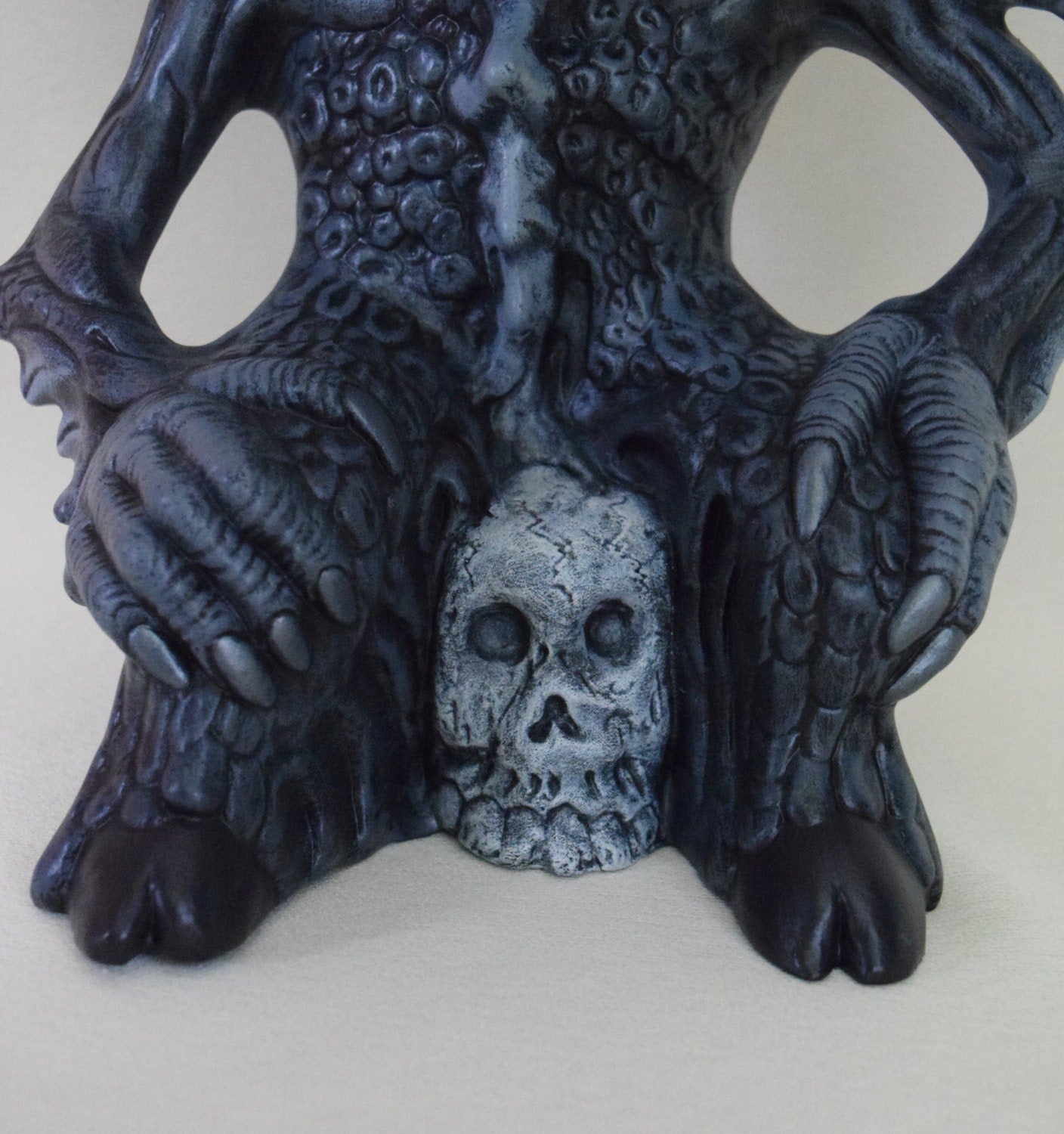 Gargoyle - Gargoyle Statue - Protector - Ceramic Gargoyle - Halloween Decor - Winged Gargoyle - Gargoyle with Horns - Ready to ship gift