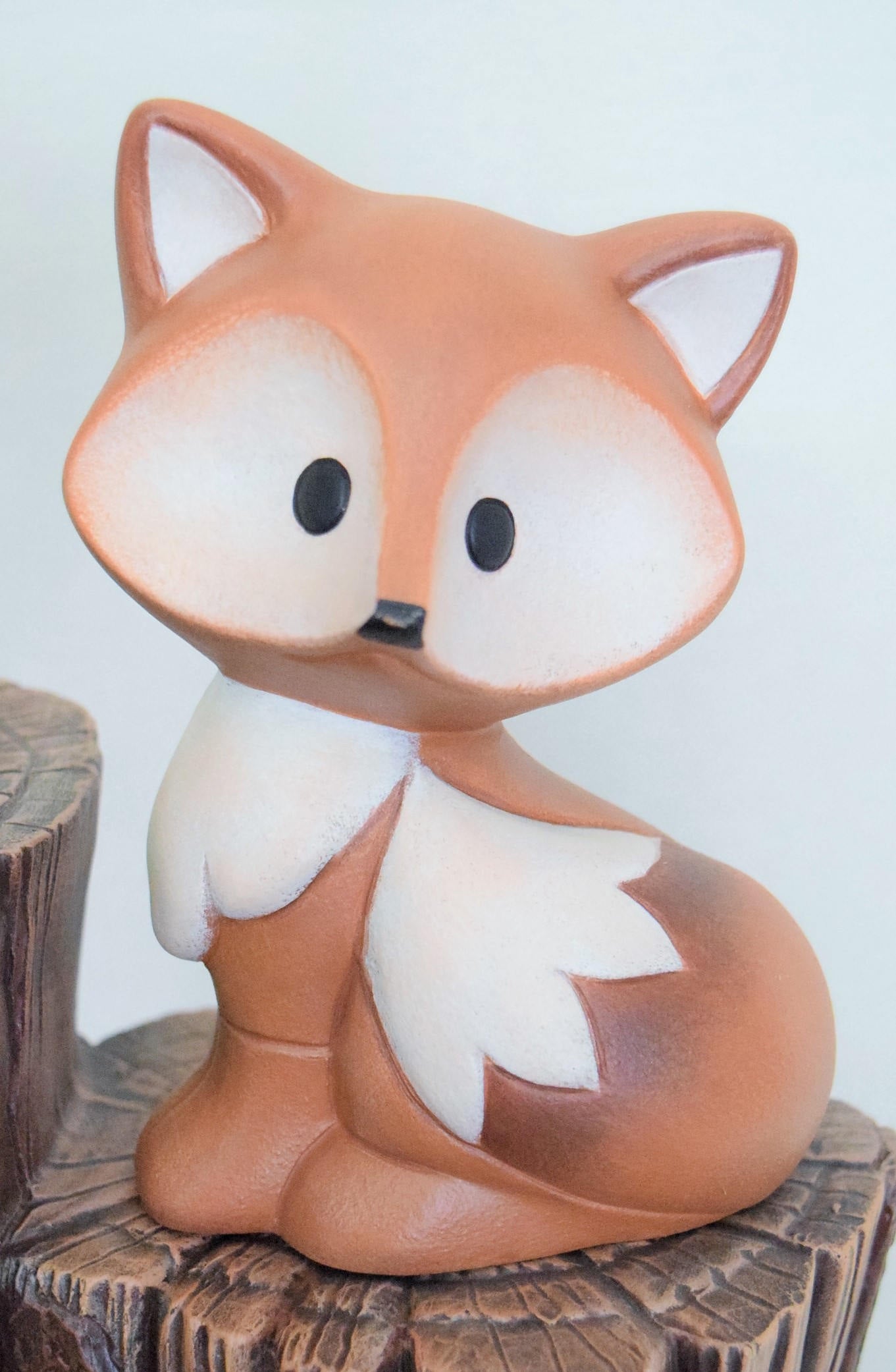 Ceramic Fox - For Fox Sake - Fox Home Decor - Fox Yard Art - Fox collector - Cute Woodland Fox - Fox Baby Shower Decorations - Fox Figurine