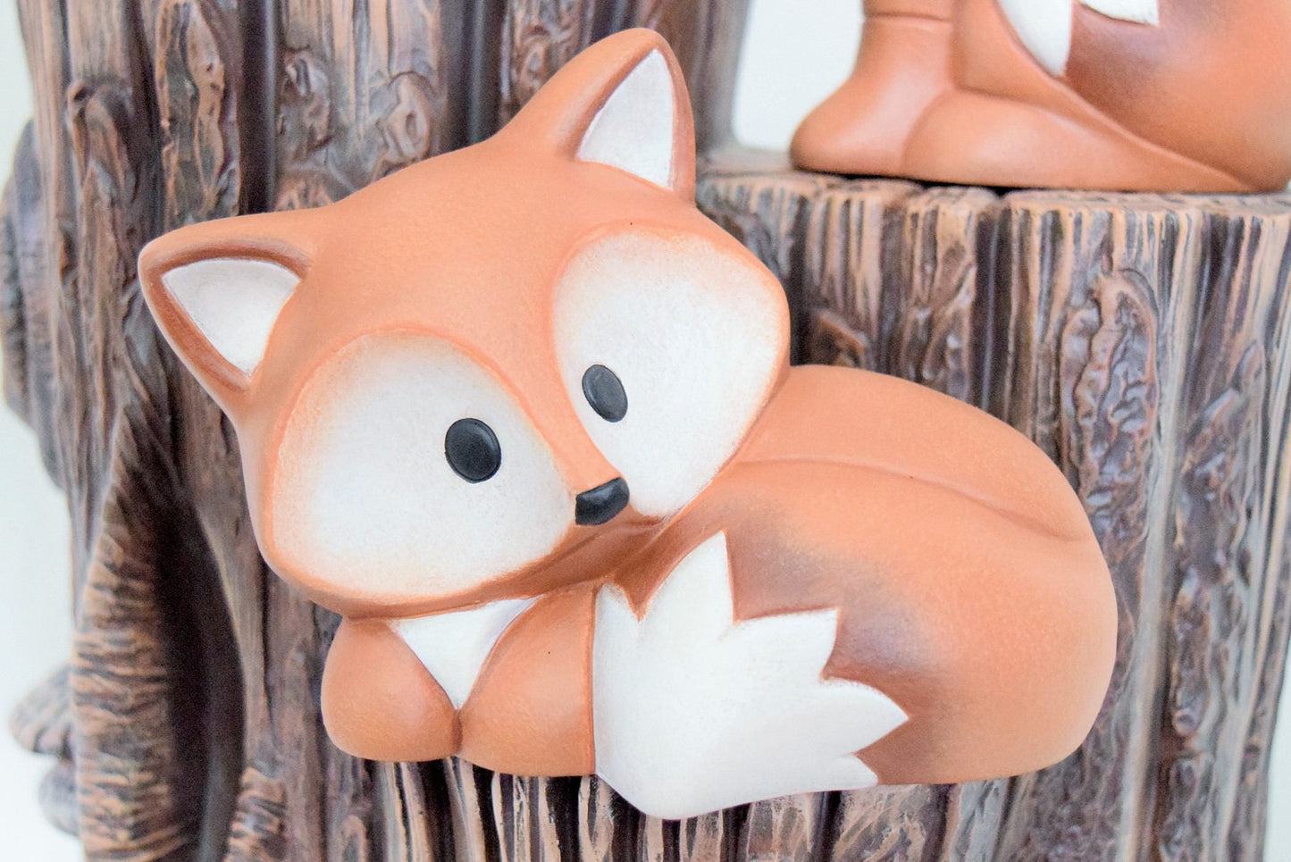 Ceramic Fox - For Fox Sake - Fox Home Decor - Fox Yard Art - Fox collector - Cute Woodland Fox - Fox Baby Shower Decorations - Fox Figurine