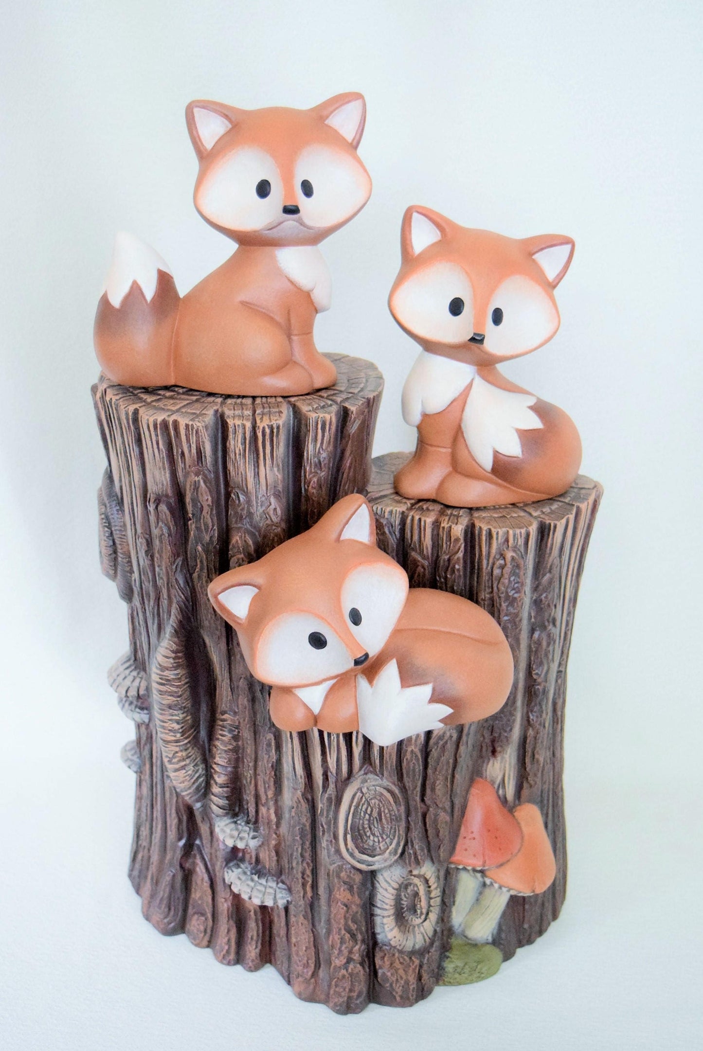 Ceramic Fox | For Fox Sake | Fox Home Decor | Fox Yard Art | Cute Fox | Woodland animal | Fox Baby Shower Decorations|