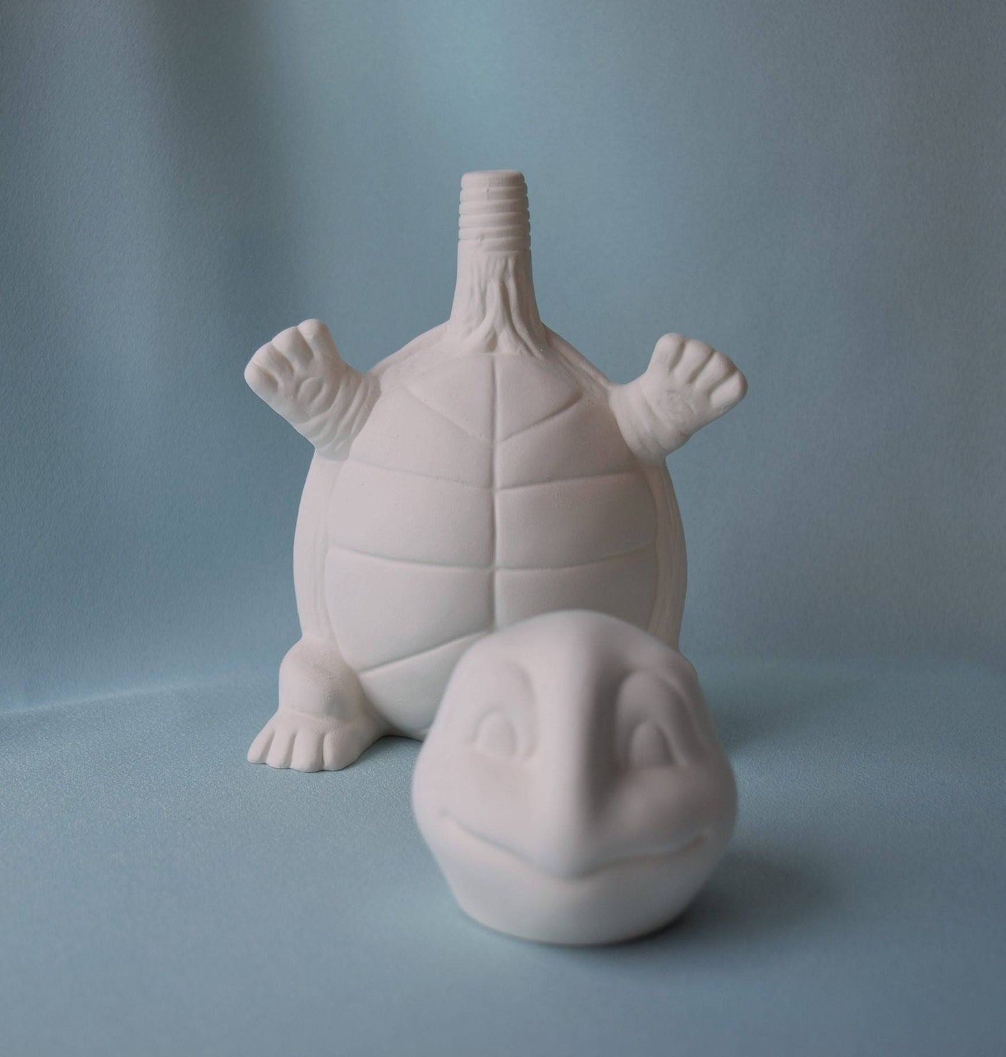 Ready to paint Ceramics - Bobble Head Turtle - Ceramic Bisque Ready to paint - Gift for kids - Valentines Gift - DIY Kit - Paint it yourself