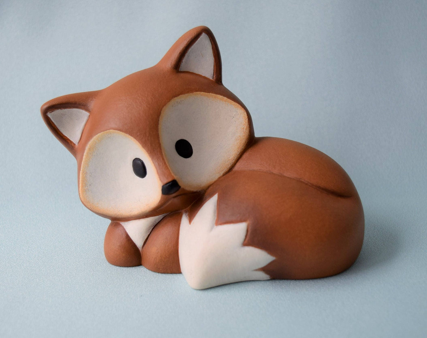 Ceramic Fox | For Fox Sake | Fox Home Decor | Fox Yard Art | Cute Fox | Woodland animal | Fox Baby Shower Decorations|