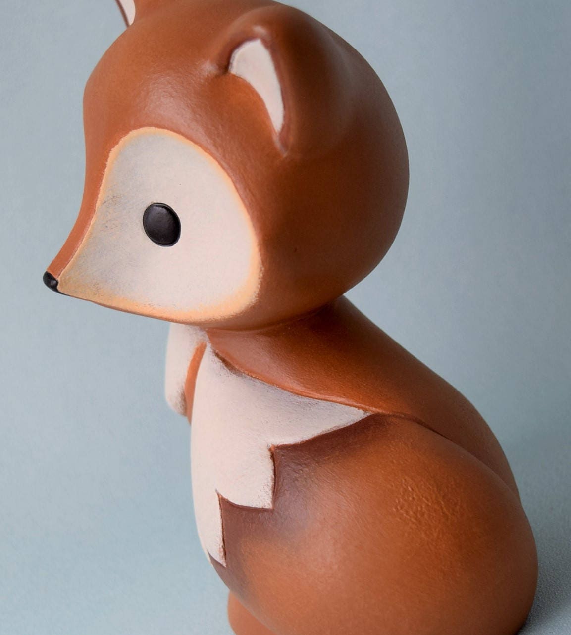 Ceramic Fox Small Size - For Fox Sake - Fox Home Decor - Woodland animal - Fox Baby Shower Decorations - Fox Baby gift - Cake Topper