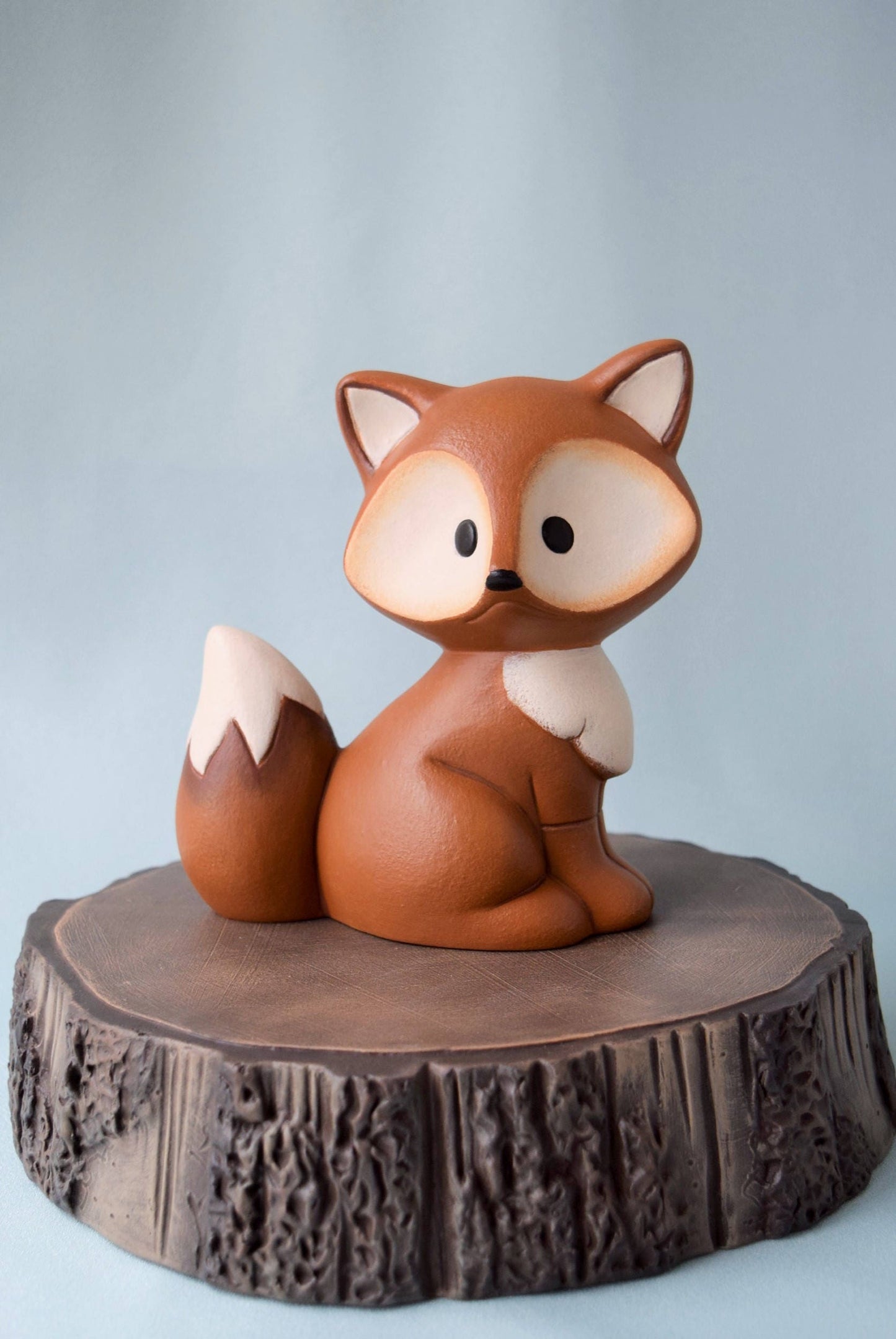 Ceramic Fox - For Fox Sake - Fox Home Decor - Fox Yard Art - Cute Fox - Woodland animal - Baby Shower Decor - Fox Gift