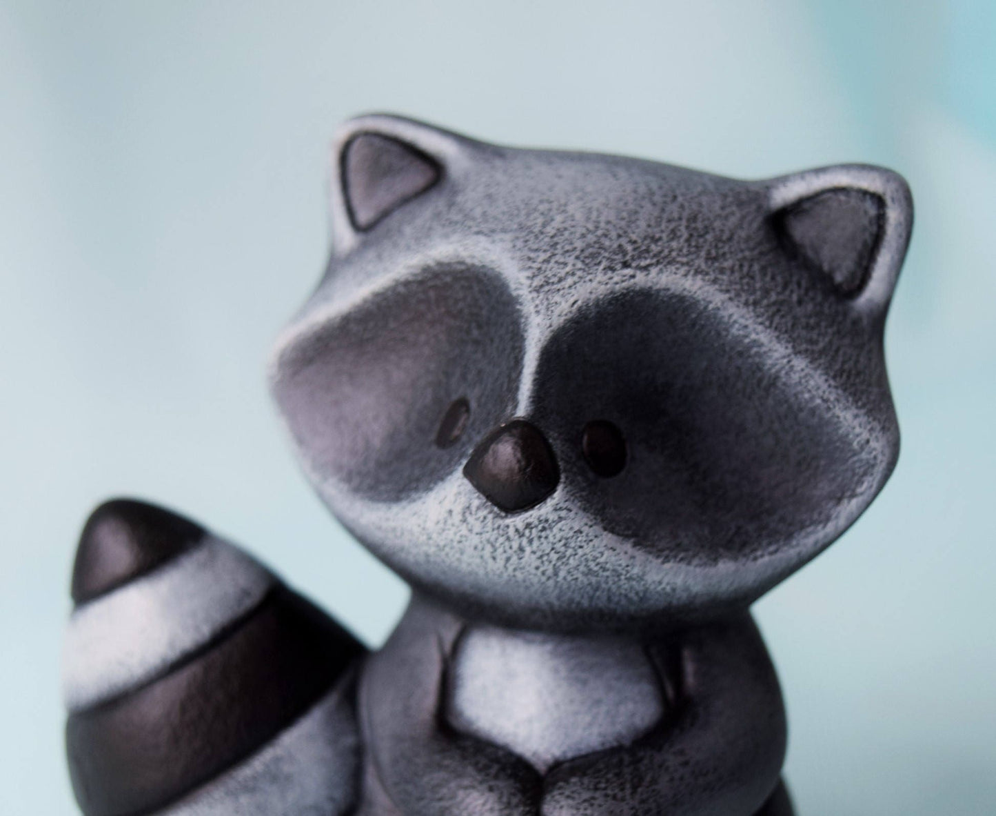 Cute Ceramic Woodland Raccoon Figurine