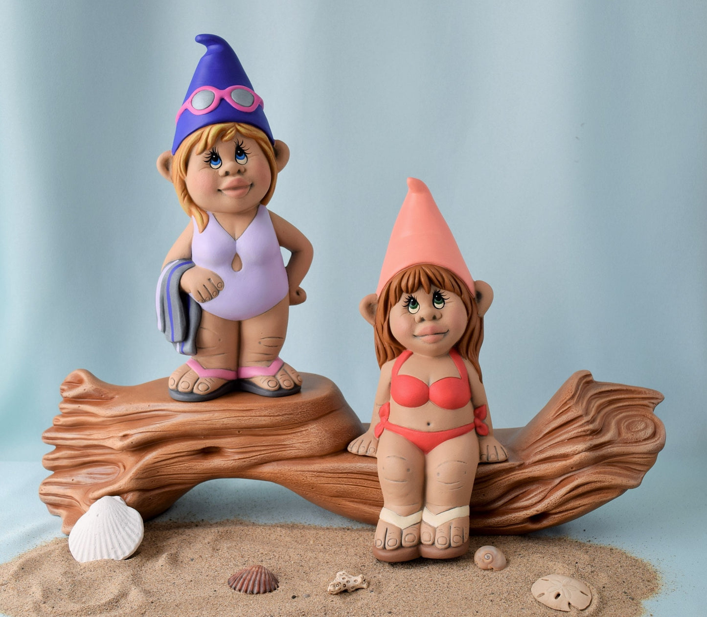 Garden Gnome - Girl - Beach House - Tropical Gnome - Bathing suit gnome - Female gnome - Vacation - Home Decor