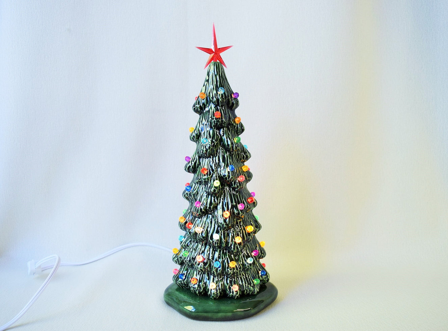 Ceramic Christmas tree in bisque - Slim Christmas Tree - 9 inches tall -  Tree - Ready to paint