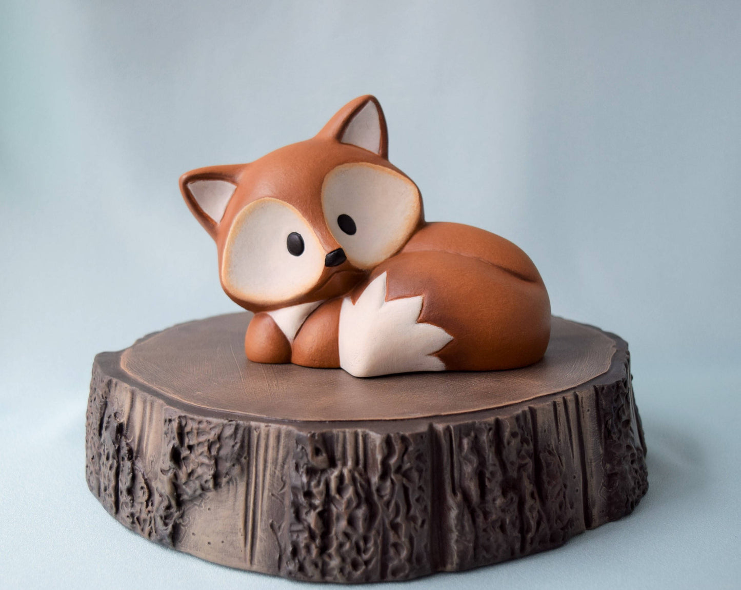 Ceramic Fox | For Fox Sake | Fox Home Decor | Fox Yard Art | Cute Fox | Woodland animal | Fox Baby Shower Decorations|