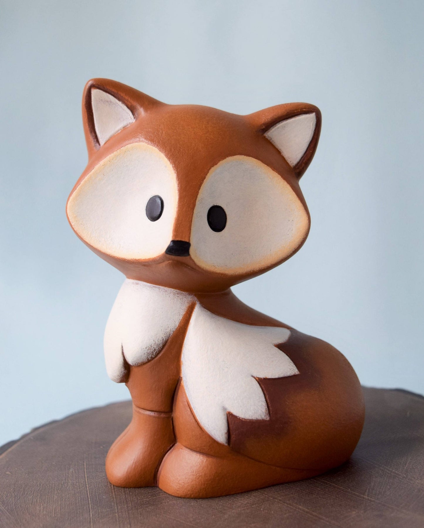 Ceramic Fox Small Size - For Fox Sake - Fox Home Decor - Woodland animal - Fox Baby Shower Decorations - Fox Baby gift - Cake Topper