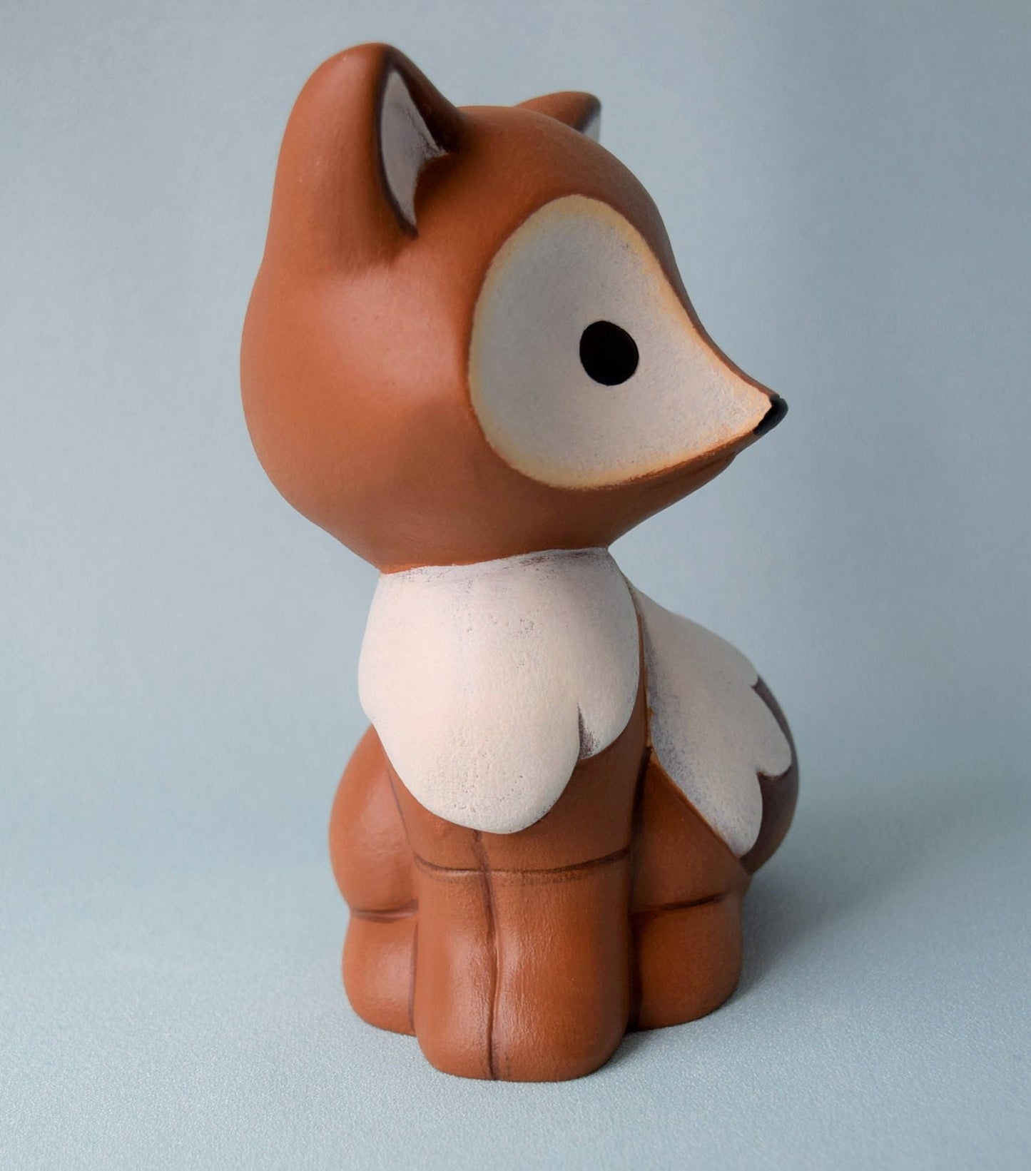 Ceramic Fox Small Size - For Fox Sake - Fox Home Decor - Woodland animal - Fox Baby Shower Decorations - Fox Baby gift - Cake Topper