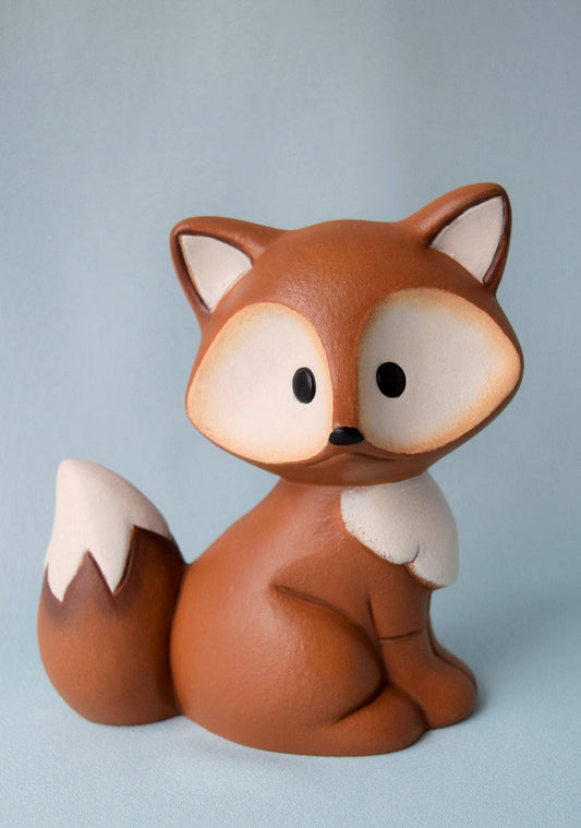 Ceramic Fox - For Fox Sake - Fox Home Decor - Fox Yard Art - Cute Fox - Woodland animal - Baby Shower Decor - Fox Gift