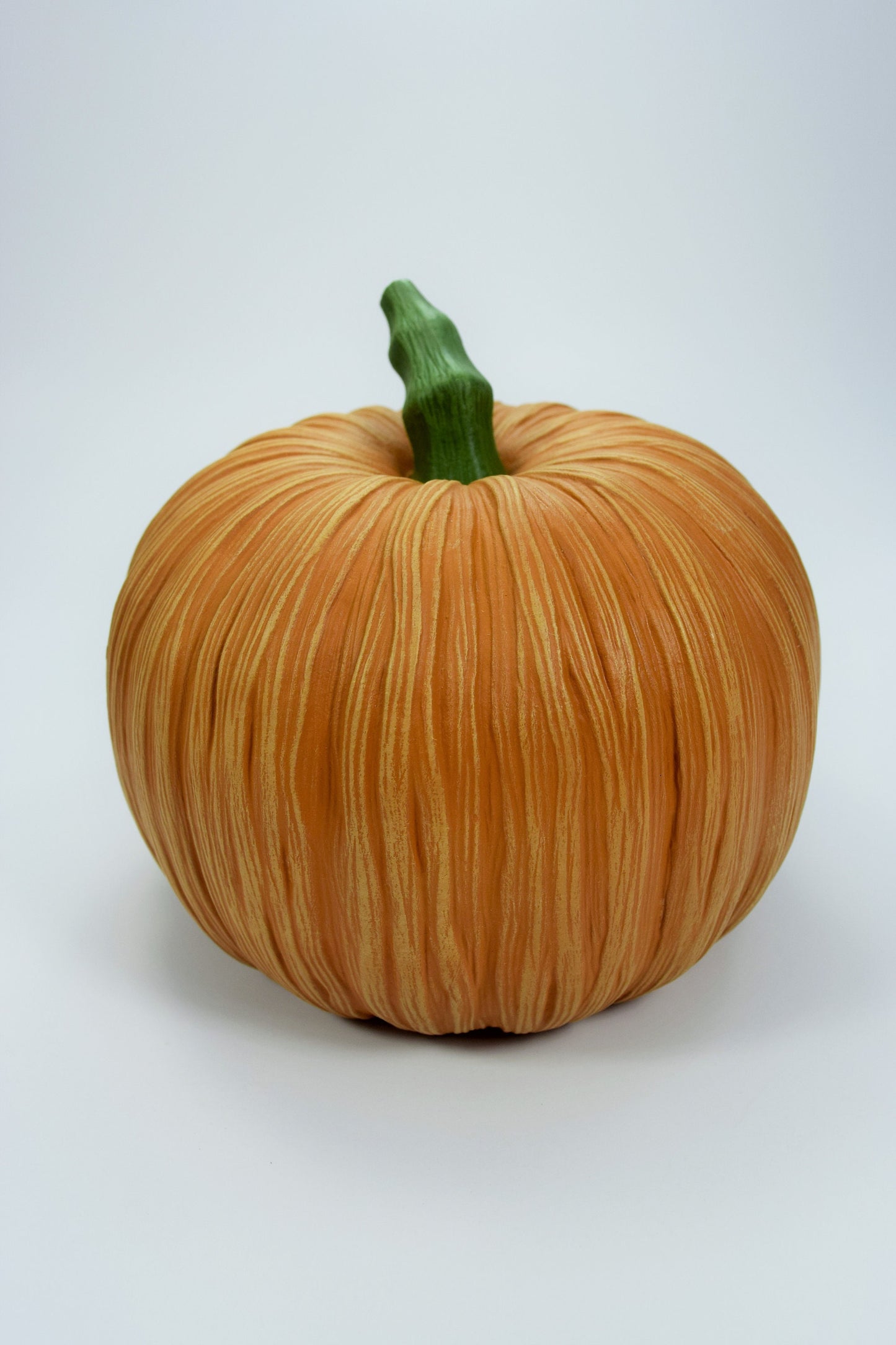 Ceramic Pumpkin - Straw Pumpkin - Fall Decoration - Autumn Display - Halloween Decor - Gold pumpkin