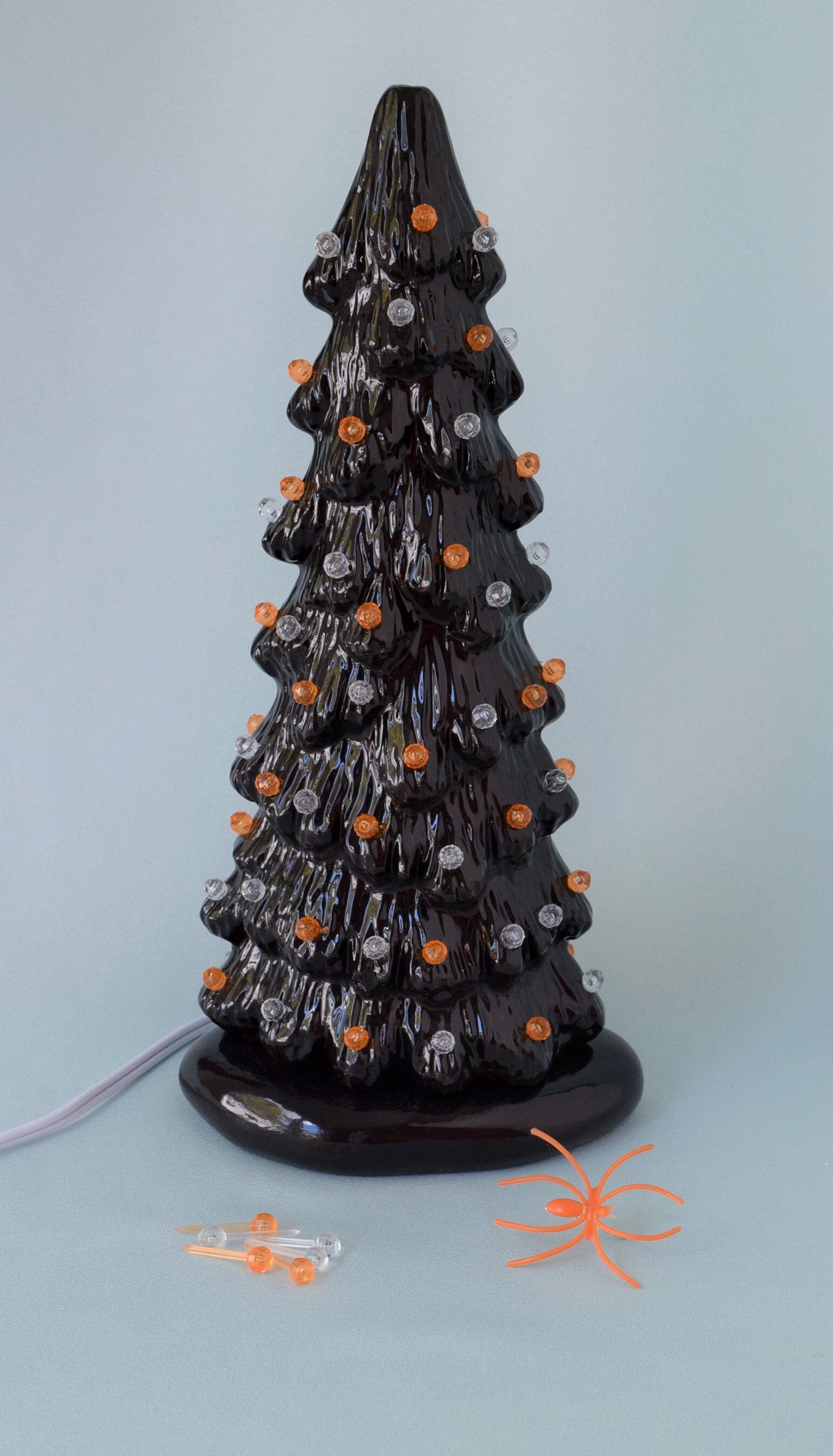 Ceramic Halloween tree - Fall Centerpiece - Halloween Decor - Ceramic Village Tree