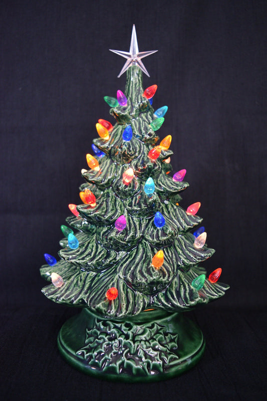 medium sized vintage classic ceramic christmas tree