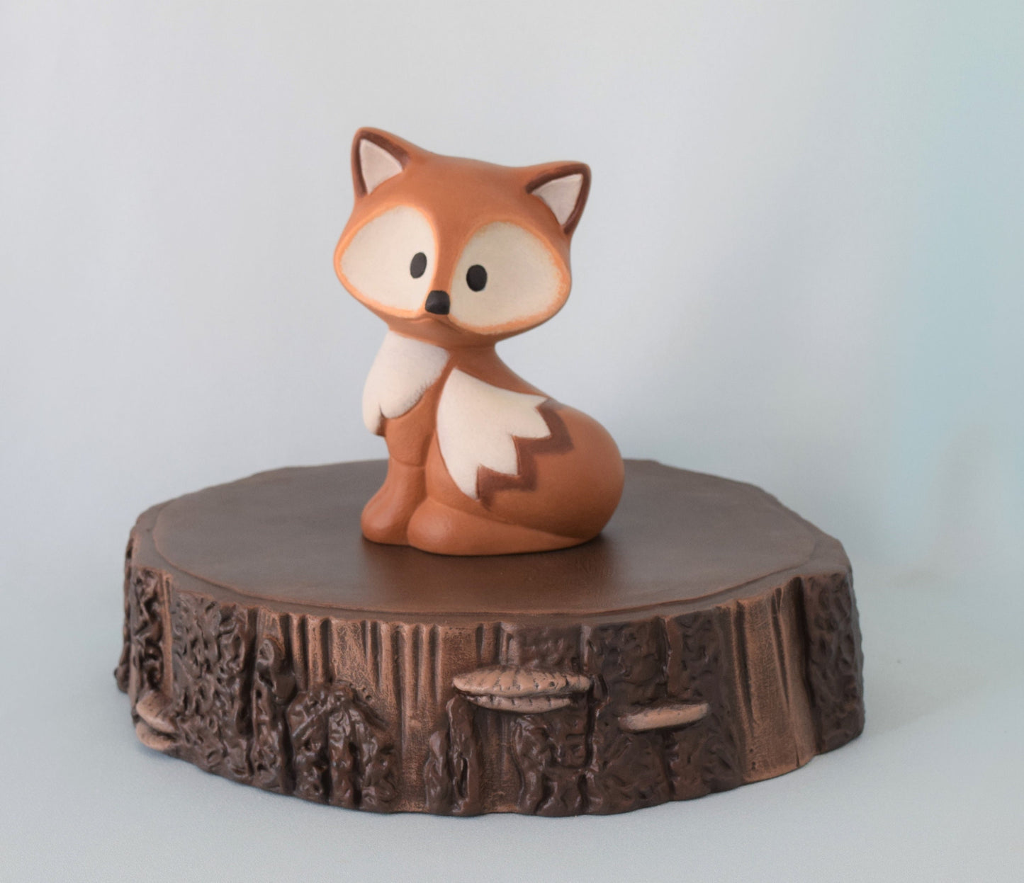 Ceramic Fox Small Size - For Fox Sake - Fox Home Decor - Woodland animal - Fox Baby Shower Decorations - Fox Baby gift - Cake Topper