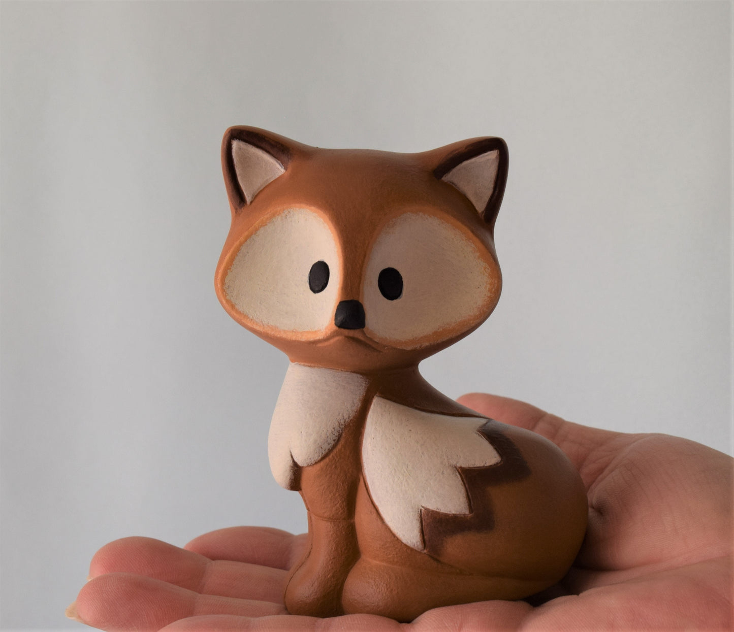 Ceramic Fox Small Size - For Fox Sake - Fox Home Decor - Woodland animal - Fox Baby Shower Decorations - Fox Baby gift - Cake Topper