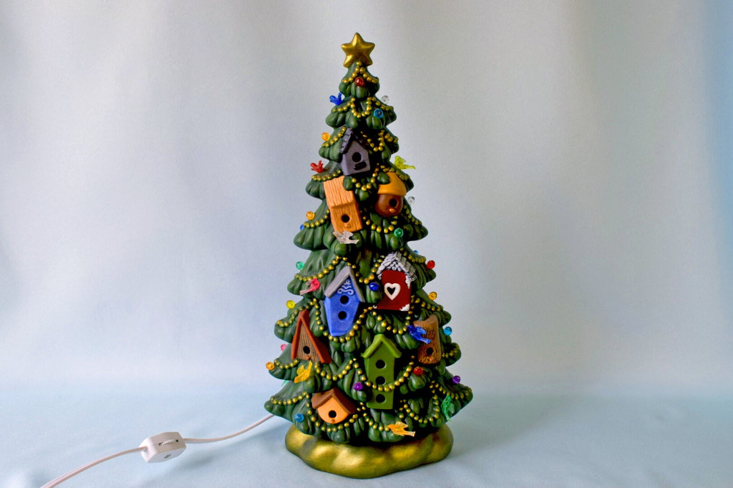 Birdhouse Ceramic Christmas Tree | Finished | Large Tree