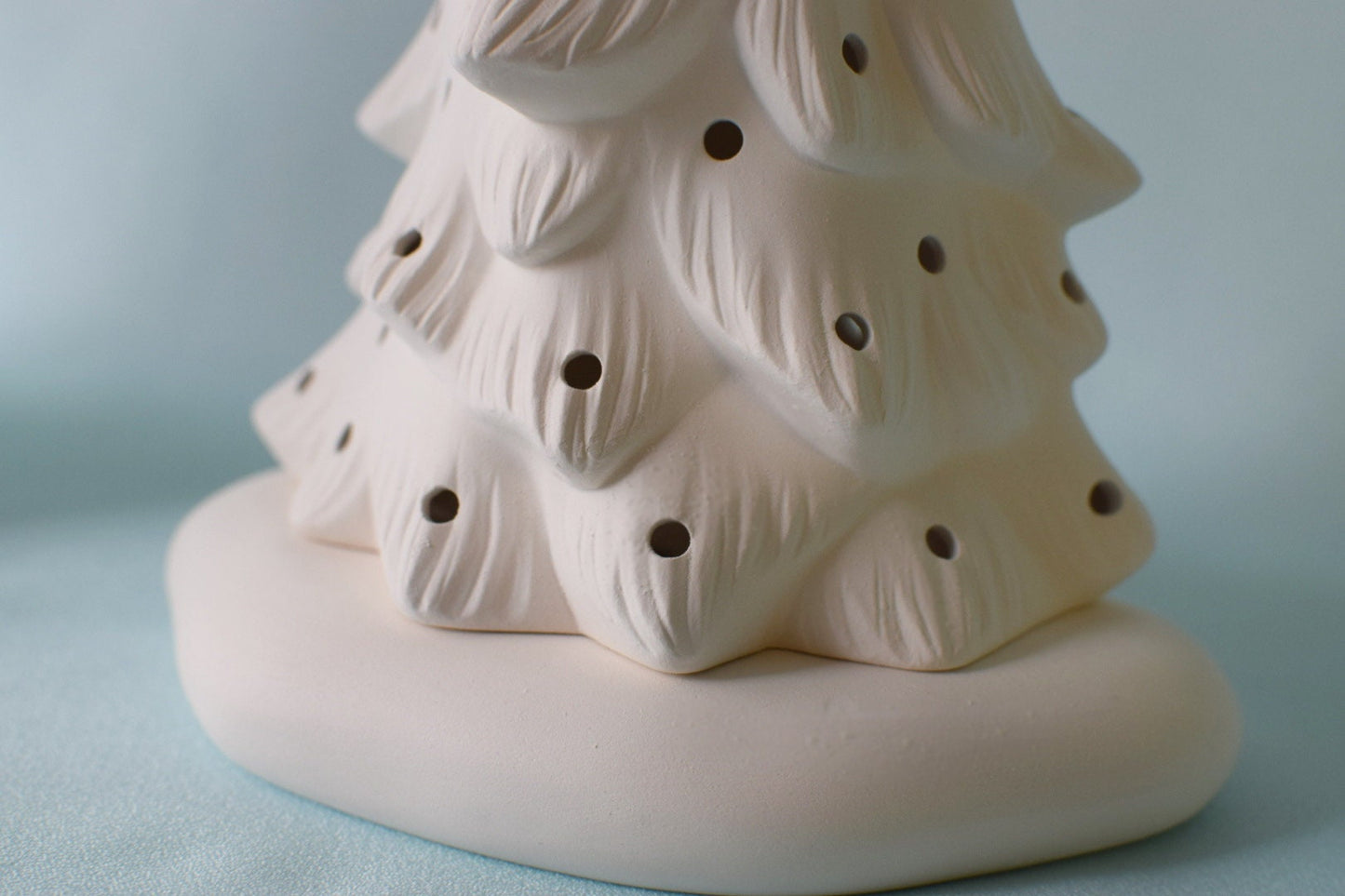 Ceramic Bisque - Ready to Paint Wispy pine trees - Do it yourself Ceramic bisque - Halloween trees