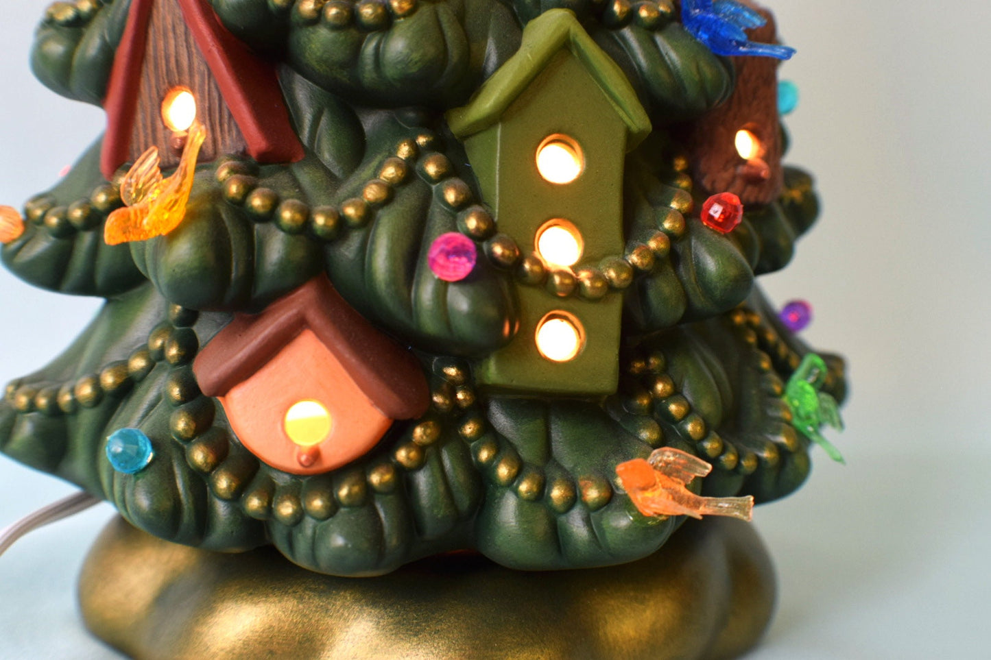 Birdhouse Ceramic Christmas Tree | Finished | Large Tree