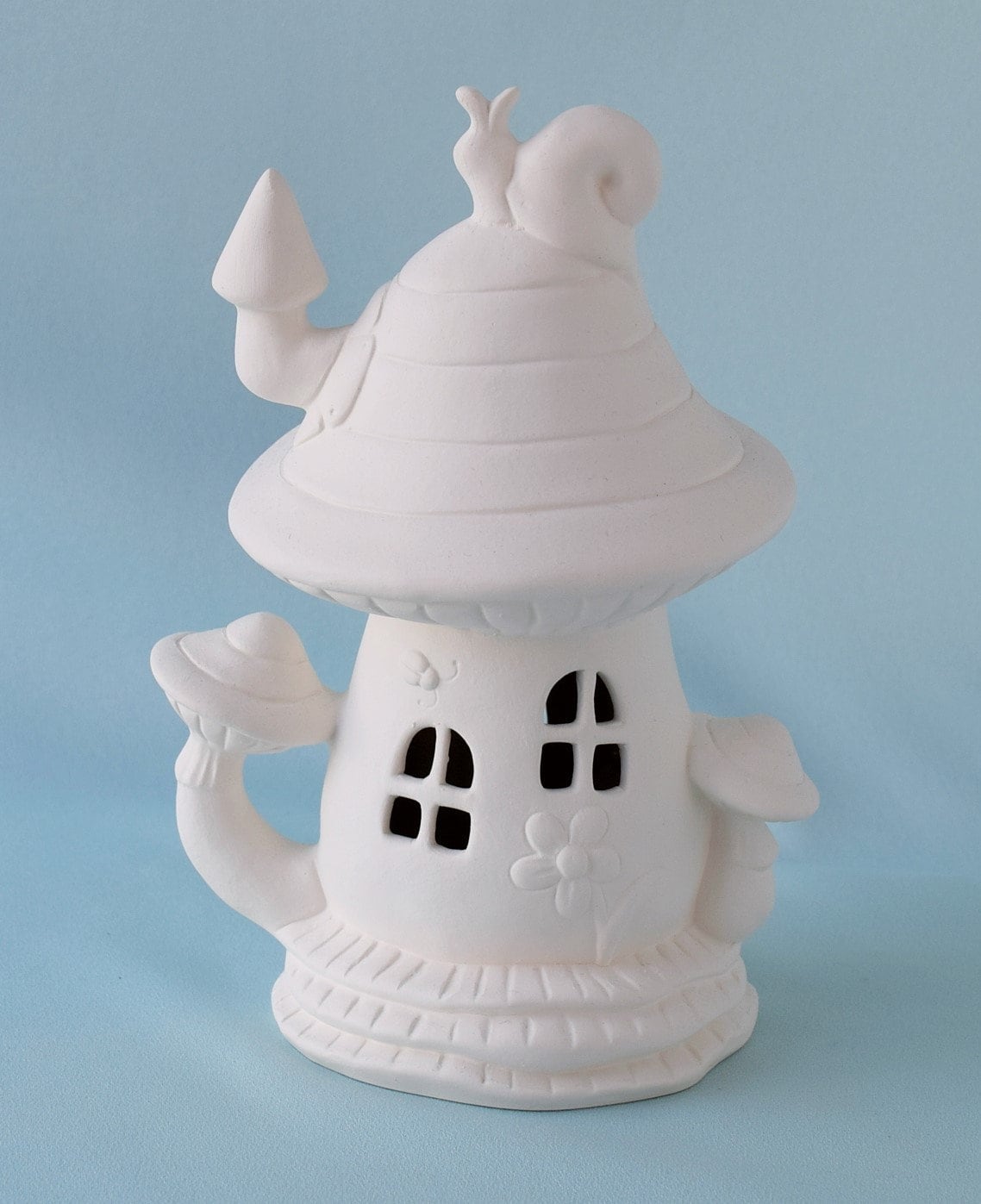 Ceramic Bisque Mushroom Fairy House | DIY Fairy Garden | Paint It Yourself | DIY Ceramic