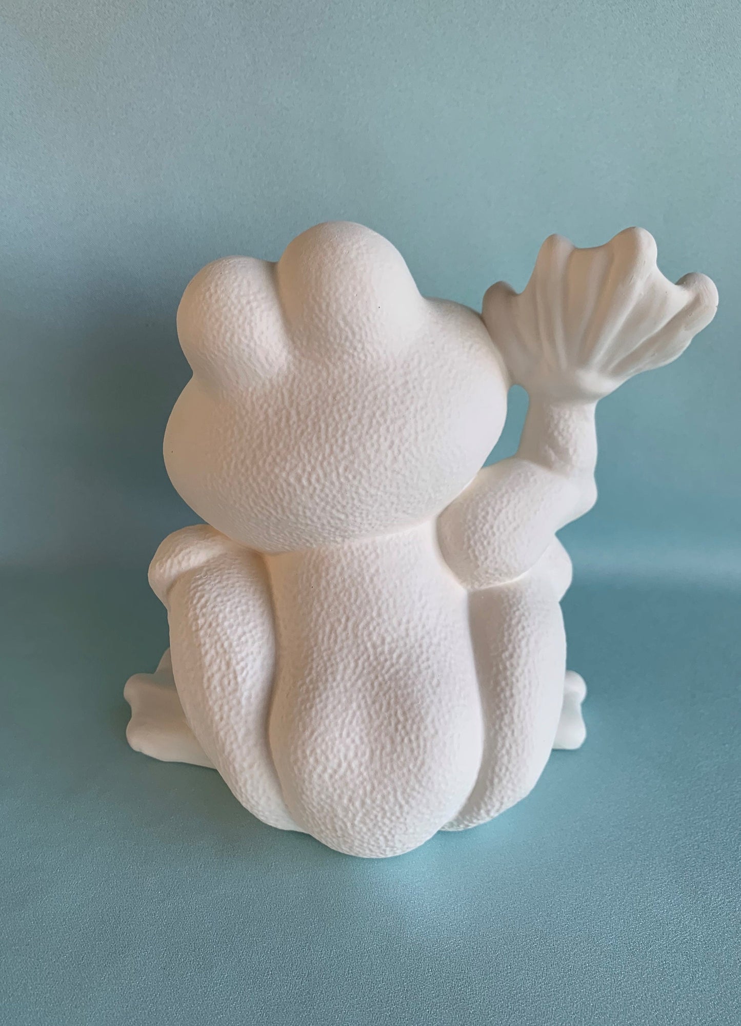 Ceramic Frog Statue - Ready to paint bisque