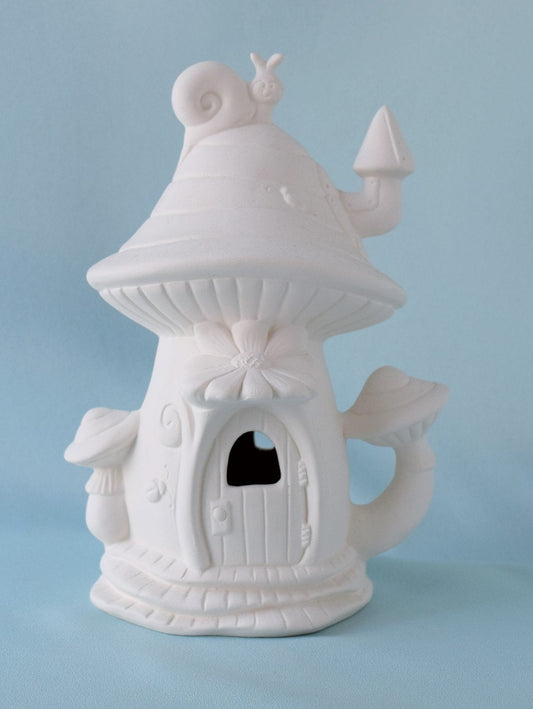 Ceramic Bisque Mushroom Fairy House | DIY Fairy Garden | Paint It Yourself | DIY Ceramic