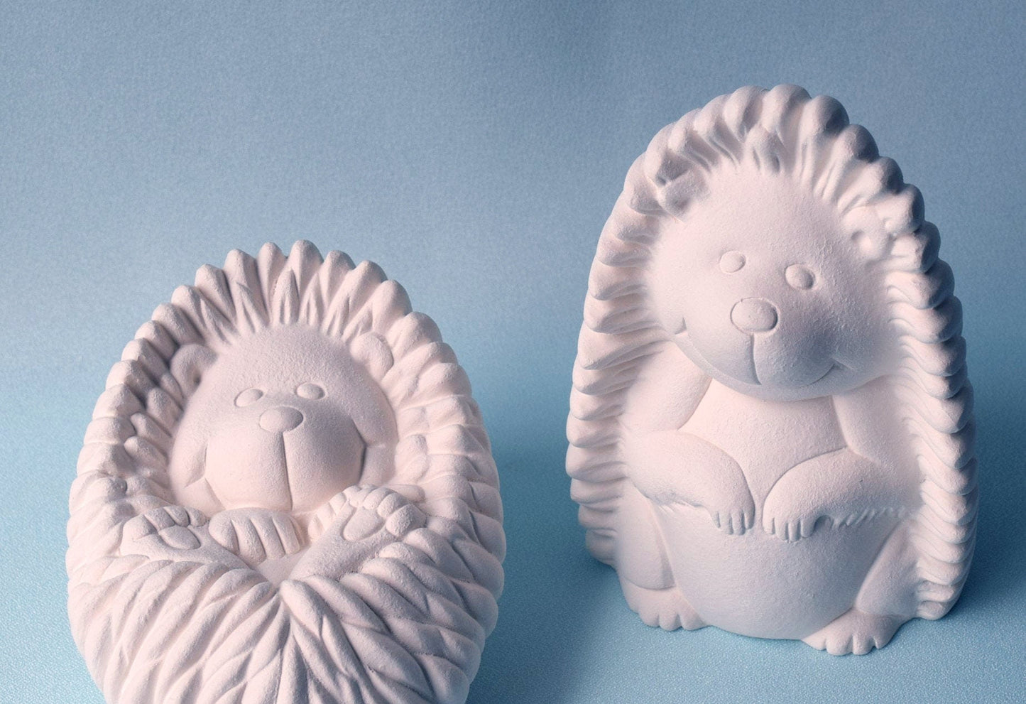 Ceramic Bisque Hedgehogs - DIY ceramics - Cute Hedgehogs - Paint Project - Unfinished Ceramics