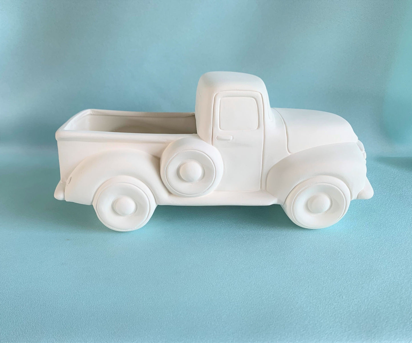 Unpainted Ceramic Pickup Truck | Do It Yourself Paint Kit | Paint Party Pickup | Bisque Ceramic Truck | Vintage Style Pickup Truck Paint Kit