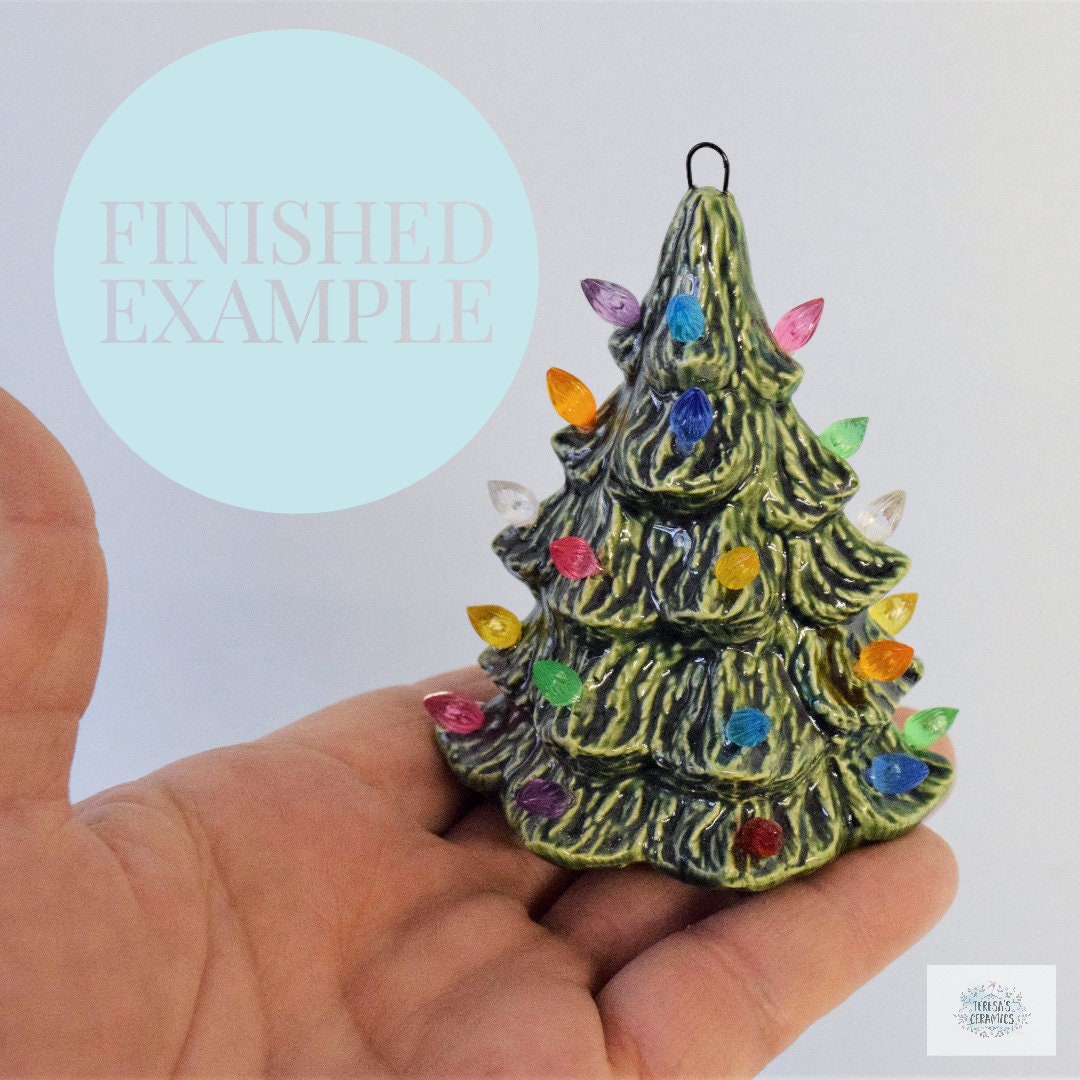 Bisque Ornament - Miniature Christmas Tree - Ready To Paint