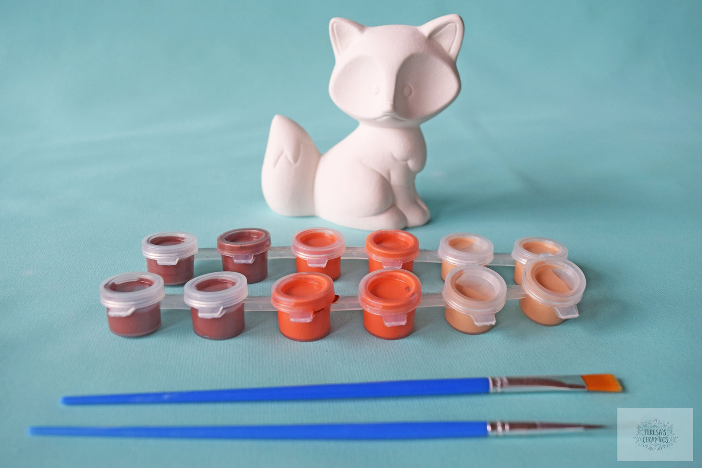 Bisque Ceramic Fox | DIY Paint Kit | Back To School | Art Project In A Box