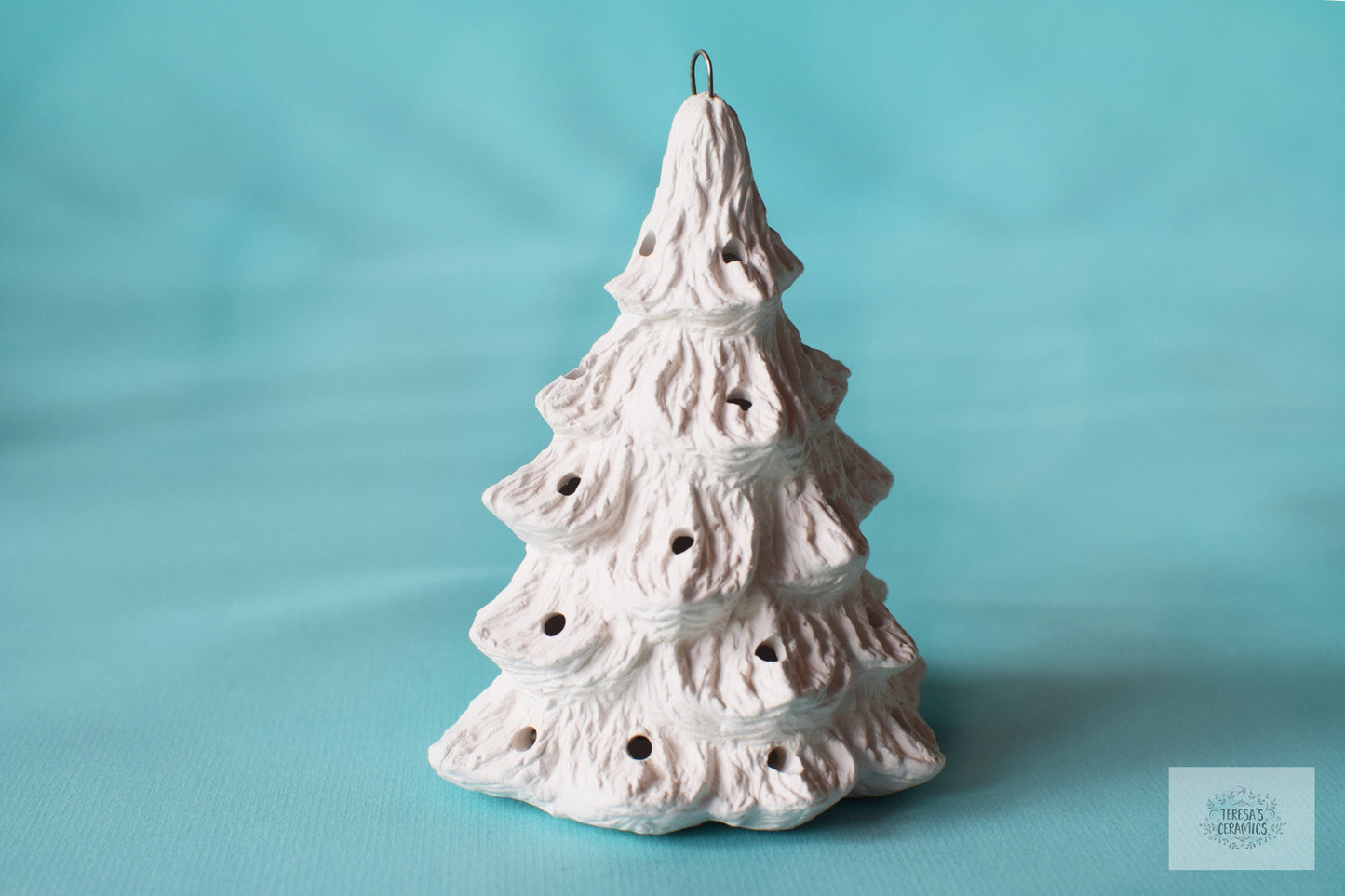 Bisque Ornament - Miniature Christmas Tree - Ready To Paint