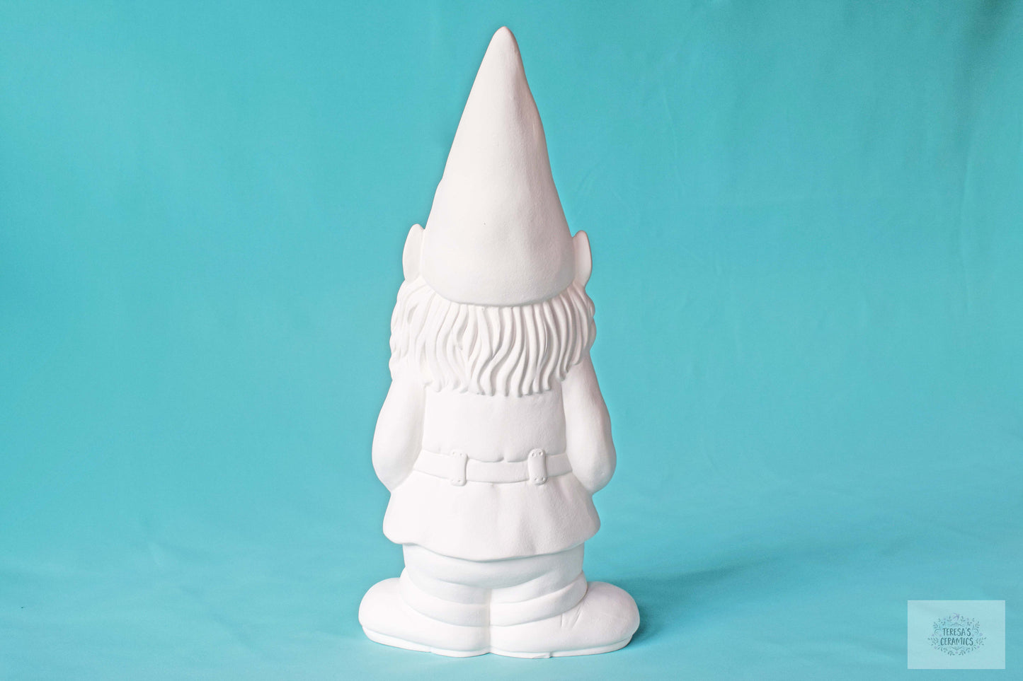 Large Bisque Gnome - DIY Paint Project - Garden Art Ceramics