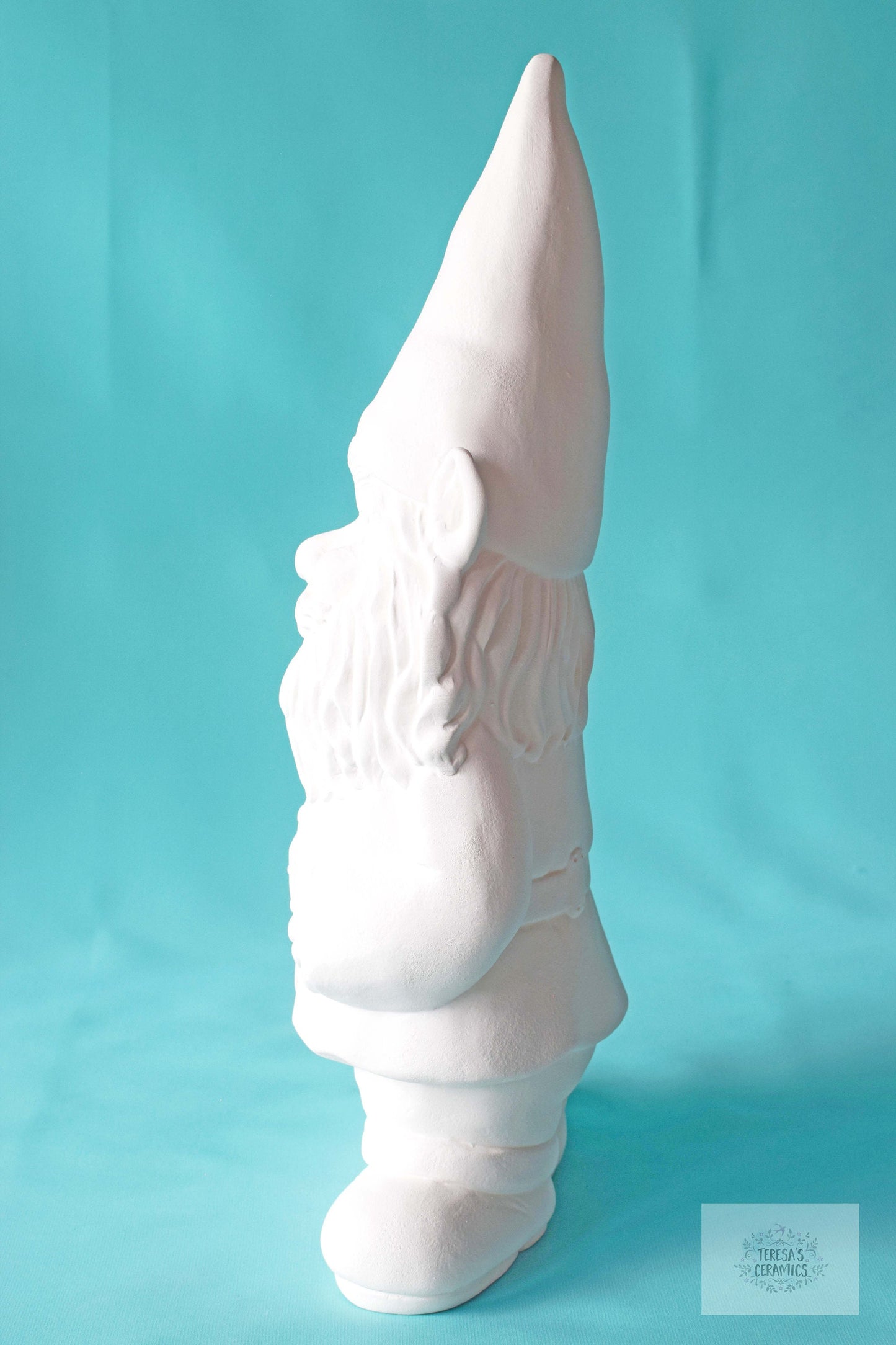 Large Bisque Gnome - DIY Paint Project - Garden Art Ceramics