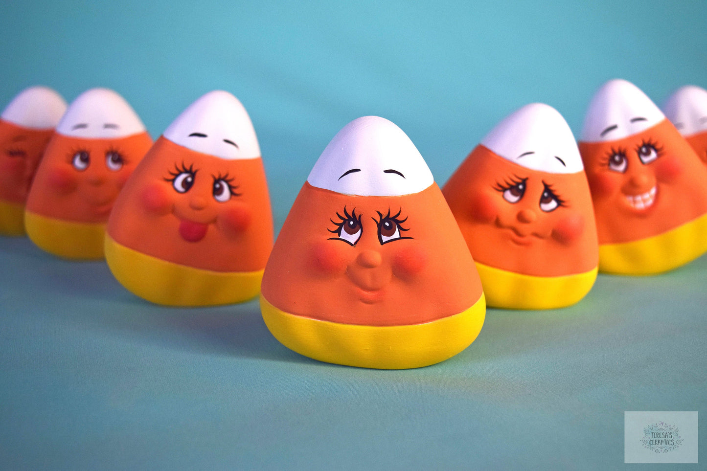 Candy Corn Cuties | Ceramic Fall Set | Halloween Decor