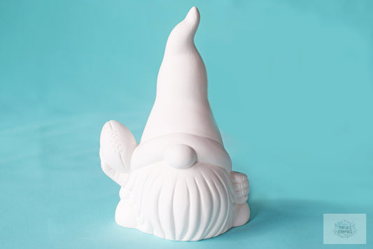 Bisque Football Gnome | Ready To Paint