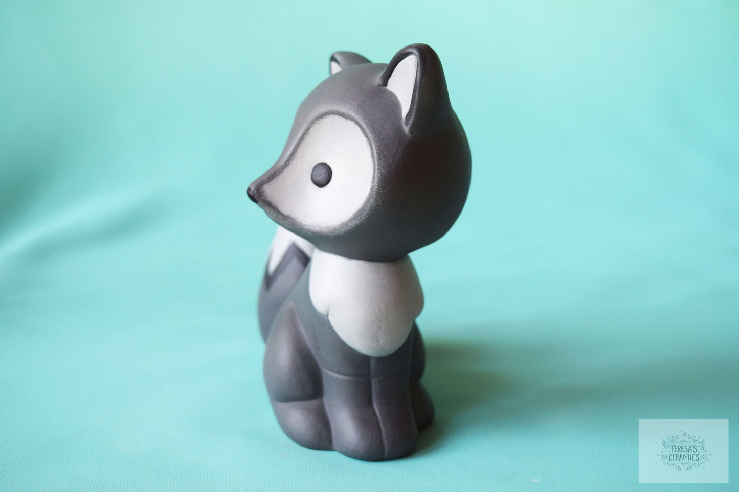 Ceramic Gray Fox | Woodland Style