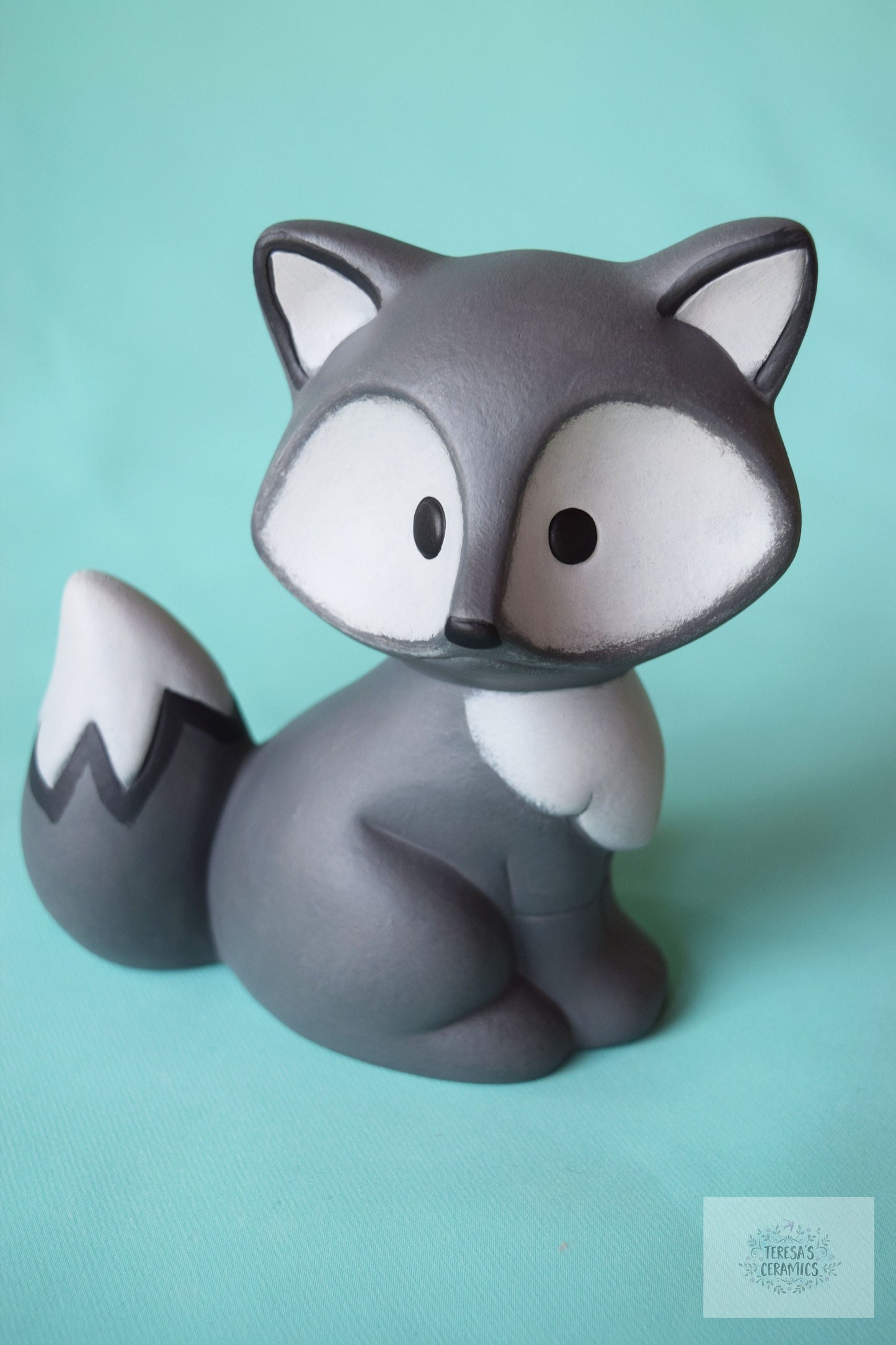 Ceramic Gray Fox | Woodland Style