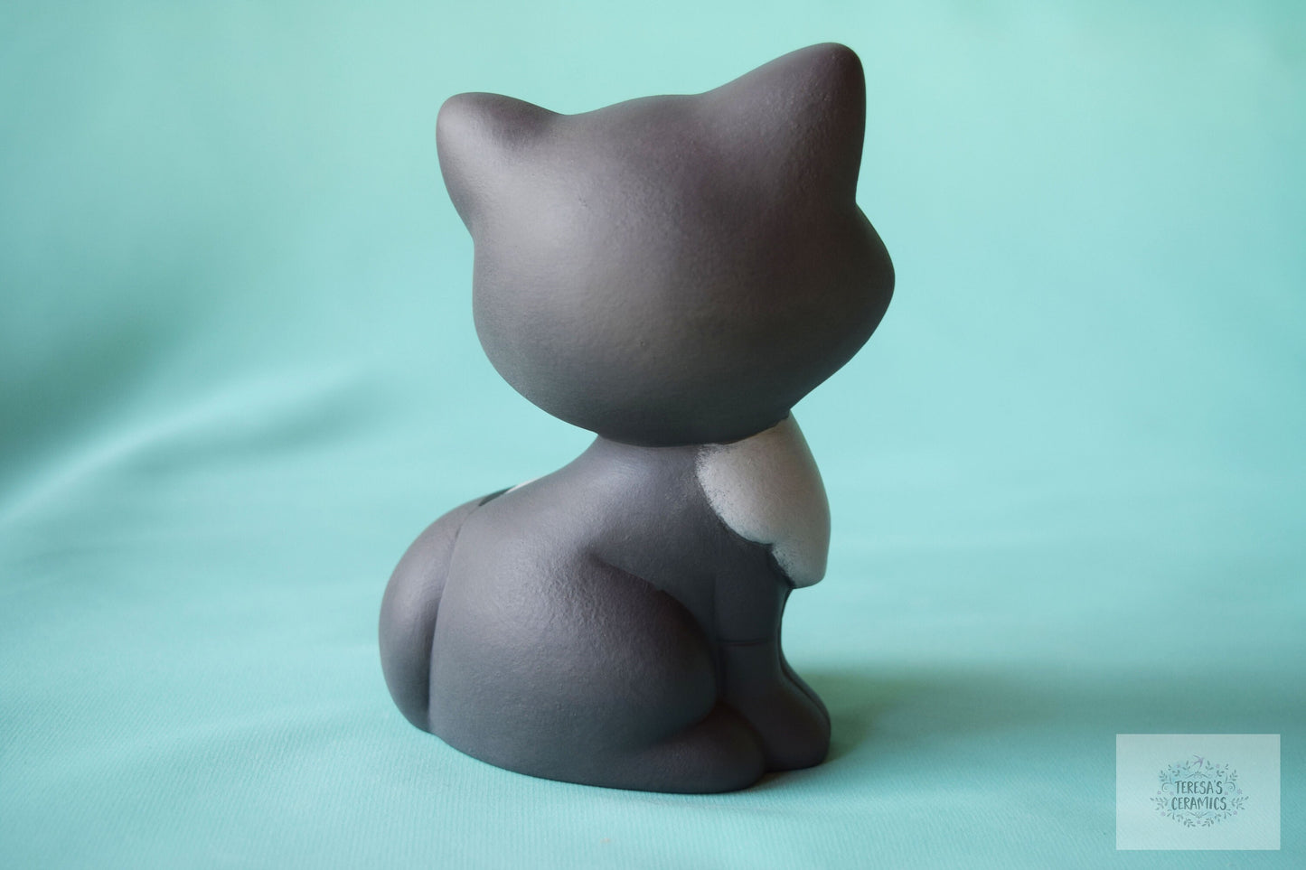 Ceramic Fox | Gray Fox | Fox Home Decor