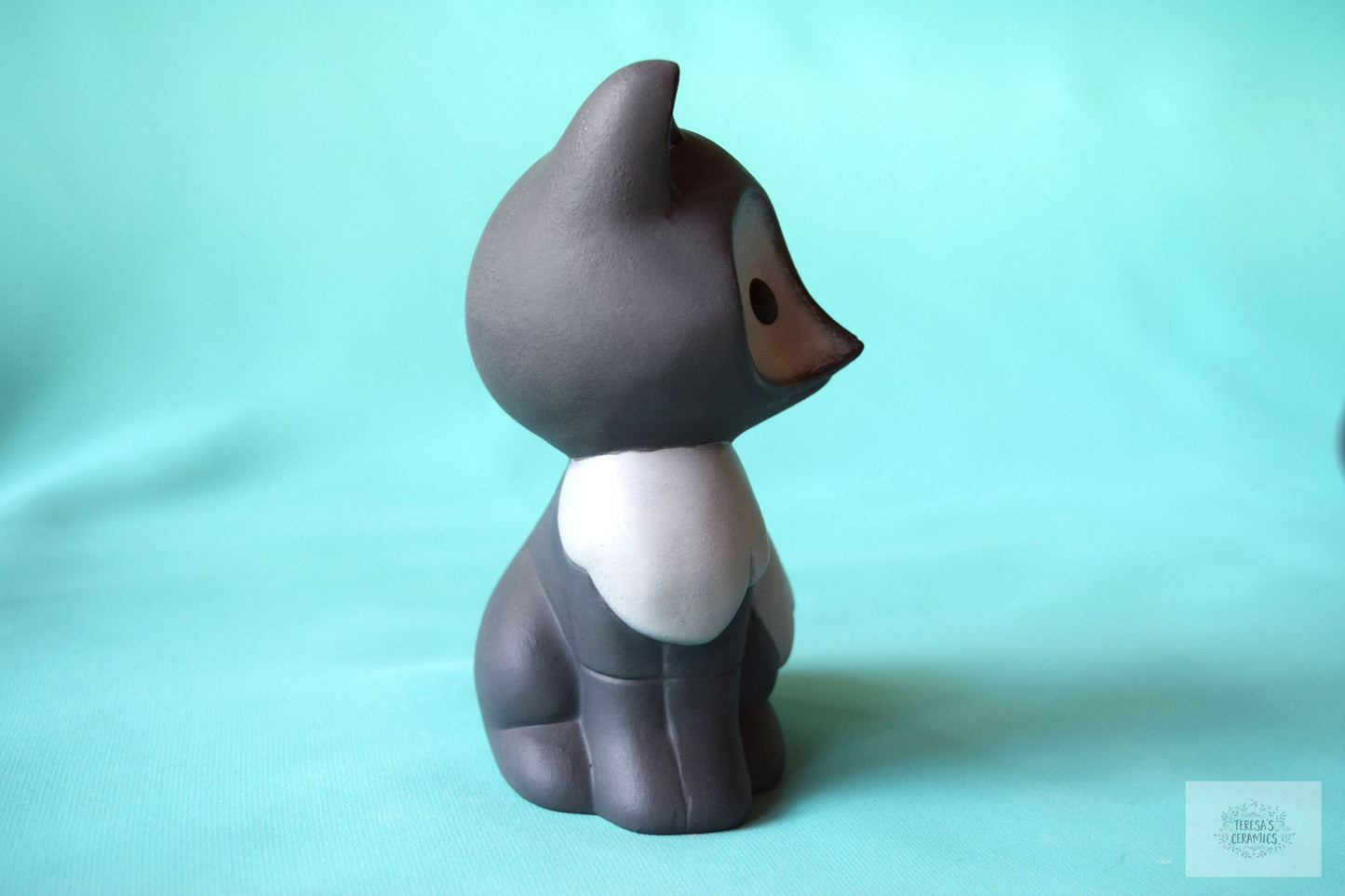 Ceramic Fox | Gray Fox | Fox Home Decor