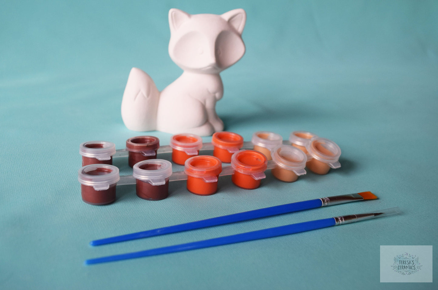 Bisque Ceramic Fox | DIY Paint Kit | Back To School | Art Project In A Box