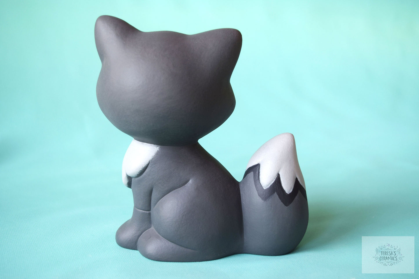 Ceramic Gray Fox | Woodland Style