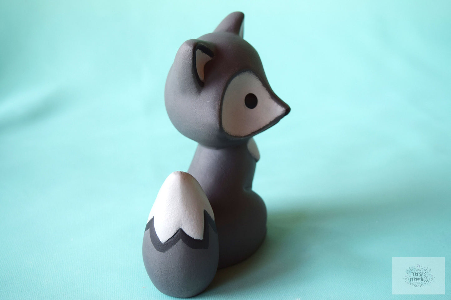 Ceramic Gray Fox | Woodland Style