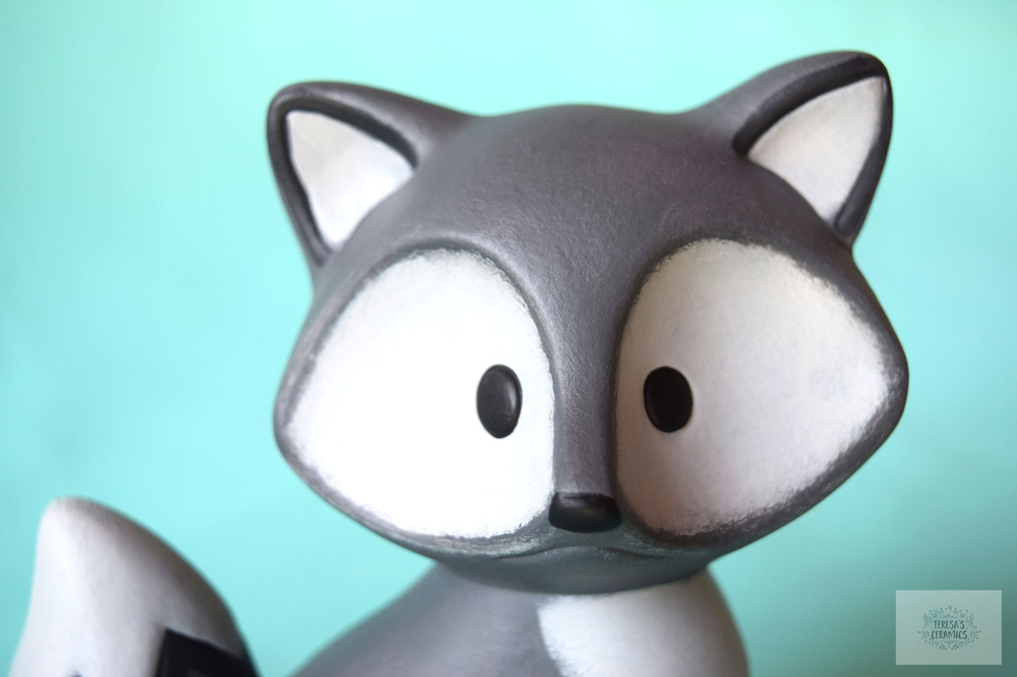 Ceramic Gray Fox | Woodland Style