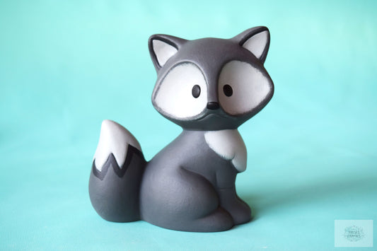 Ceramic Gray Fox | Woodland Style