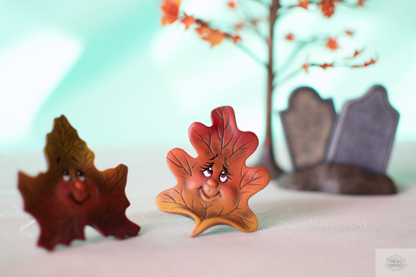 Oak Leaf Set | Pair Of Leaves | Fall Entryway Decor